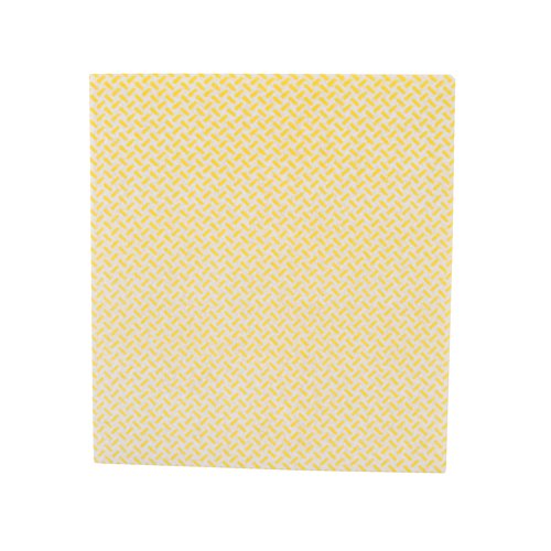 2Work Heavy Duty Non-woven Cloth 380x400mm Yellow (Pack of 5) 2W08163