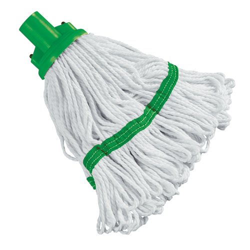 2Work Socket Mop Head 180g Green 2W10518
