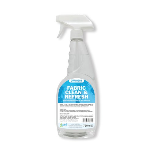 2Work Fabric Clean and Refresh Trigger Spray 750ml Pack of 6 2W10601