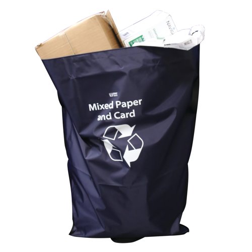 2Work Tidy Sack Mixed Paper and Card in Vinyl Blue 2W10738