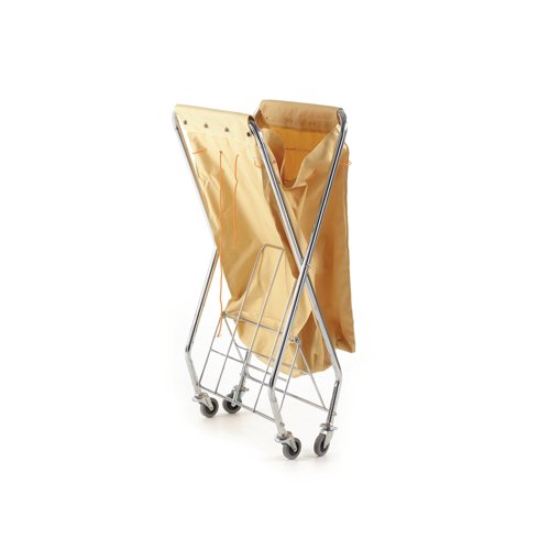 2Work Mobile Folding Laundry Trolley 685x590x1030mm 2W10764