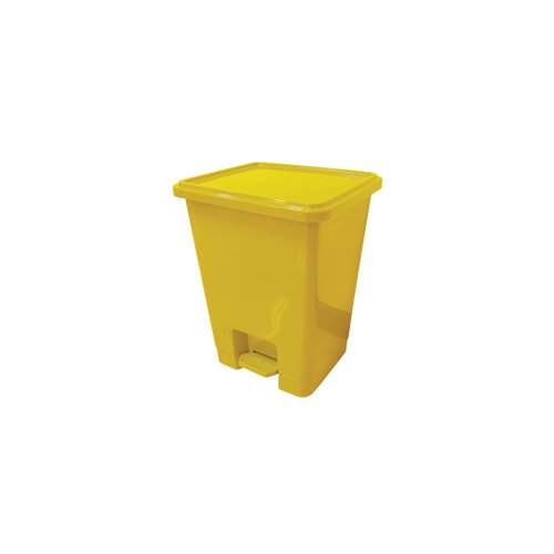 2Work Pedal Bins 15 Litre Yellow Pack of 3 2W10792