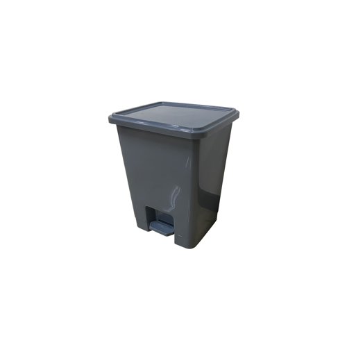 2Work Pedal Bins 15 Litre Grey Pack of 3 2W10793