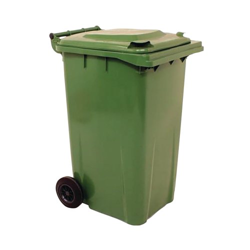 2Work Wheelie Bin 240 Litre Green 2W10842