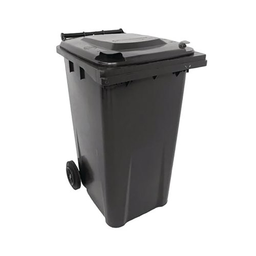 2Work Wheelie Bin 240 Litre Grey 2W10843