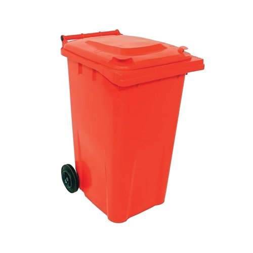2Work Wheelie Bin 240 Litre Red 2W10844