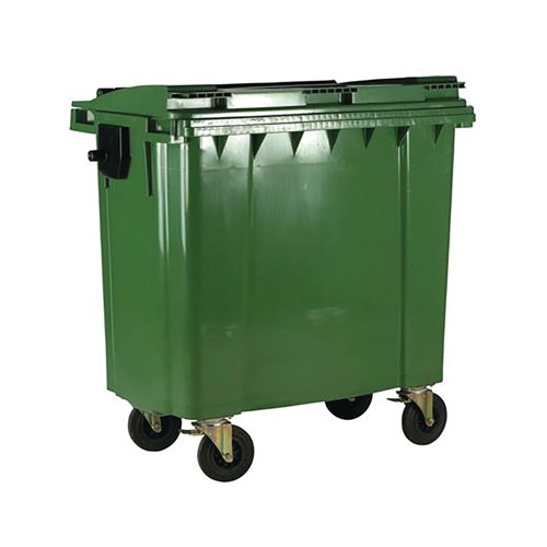 2Work Wheelie Bin 770 Litre Green 2W10866