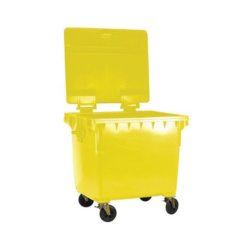 2Work Wheelie Bin 770 Litre Yellow 2W10868