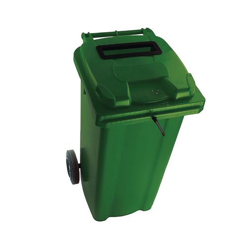 2Work Wheelie Bin Waste Slot Lid 120 Litre Green 2W10872