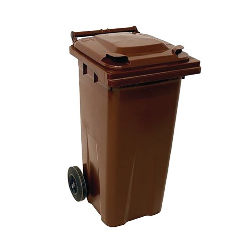 2Work Wheelie Bin 140 Litre Brown 2W10915