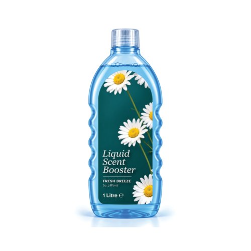 2Work Liquid Scent Booster Fresh Breeze 1 Litre Pack of 12 2W12534