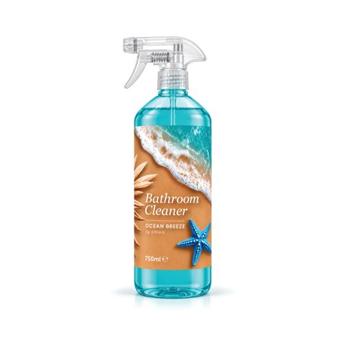 2Work Bathroom Spray Ocean Breeze 750ml Pack of 9 2W12541