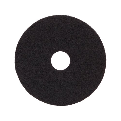 2Work Floor Pad Standard 15 Inch Black Pack of 5 2W13488