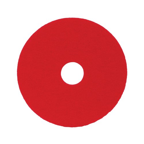 2Work Floor Pad Standard 14 Inch Red Pack of 5 2W13495