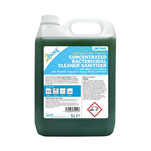 2Work Concentrated Bactericidal Cleaner Sanitiser 5 Litre 2W75442