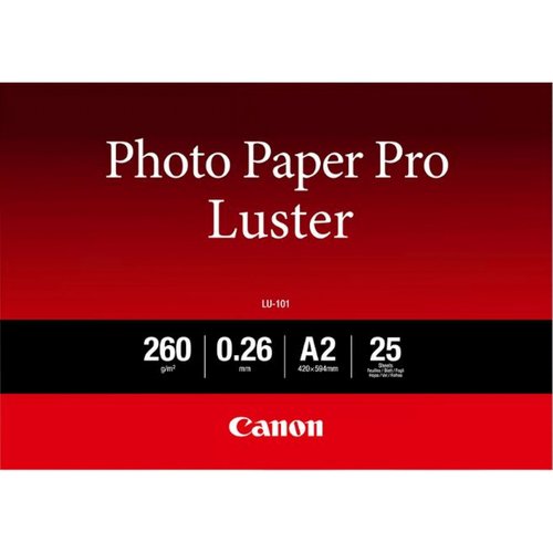 Canon Pro Luster A2 Photo Paper 25 Sheets (Pack of 25) 6211B026