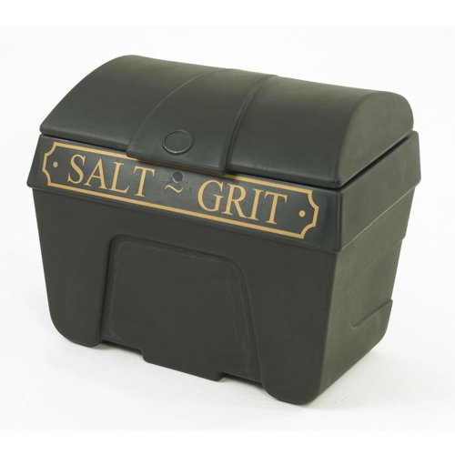 Victoriana Salt and Grit Bin without Hopper Feed Black/Gold 200L 317064