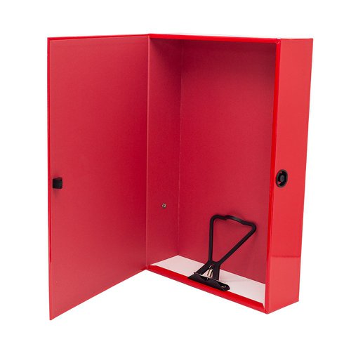 5 Star Office Box File Foolscap Red (Pack of 5)