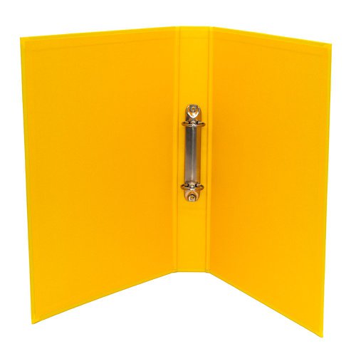 5 Star Office 2 O-Ring Binder A4 Polypropylene Yellow (Pack of 10) | VOW