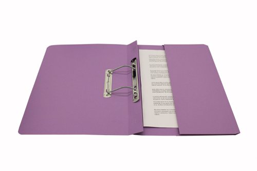 Exacompta Guildhall Pocket Spiral File 285gsm Mauve (Pack of 25) 347-VLTZ