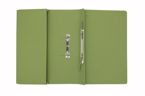 Exacompta Guildhall Transfer Spiral Pocket File 315gsm Foolscap Green (Pack of 25) 349-GRN