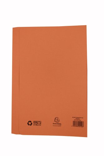 Exacompta Guildhall Transfer Spiral Pocket File 315gsm Foolscap Orange (Pack of 25) 349-ORG