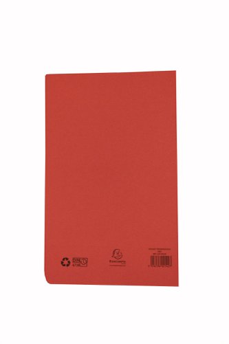 Exacompta Guildhall Transfer Spiral Pocket File 315gsm Foolscap Red (Pack of 25) 349-RED | Exacompta