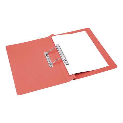 5 Star Office Transfer Spring File Mediumweight 285gsm Capacity 38mm Foolscap Red (Pack of 50)