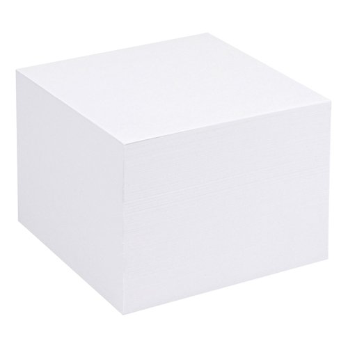 5 Star Office Refill Block Noteholder Cube Approx. 750 Sheets of Plain Paper 90x90mm White