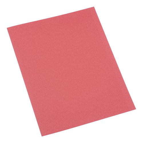 5 Star Office Square Cut Folder Recycled 250gsm A4 Red (Pack of 100)