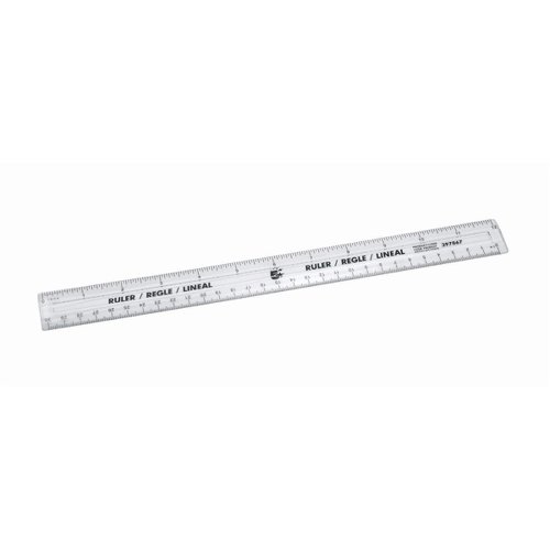 5 Star Office Ruler Plastic Metric and Imperial Markings 300mm Clear (Pack of 10) | VOW