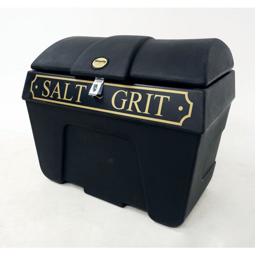 Victoriana Salt And Grit Bin Without Hopper Feed With Hasp And Stapl 200l Black 399669