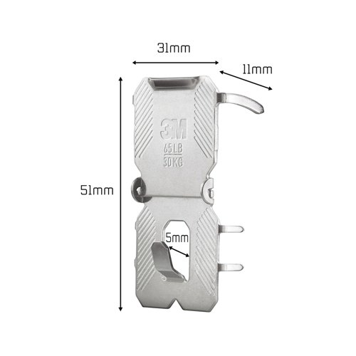 3M Claw Drywall Picture Hanger 30kg (Pack of 2) 7100269195