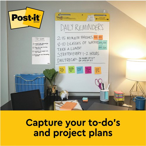 Post-it Super Sticky Table Top Easel Pad/Dry Erase Board 563-D3