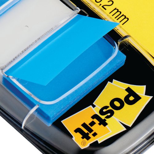 3M Post-it Index Tab 25mm Blue with Dispenser 680-2 | 3M70689 | 3M