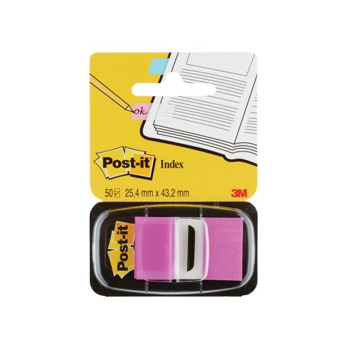 Post-it Index Tabs 25mm Purple (600 Pack) 680-8