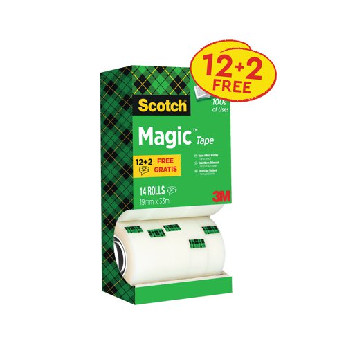 Scotch Magic Tape 810 Tower Pack 19mm x 33m (14 Pack) 81933R14