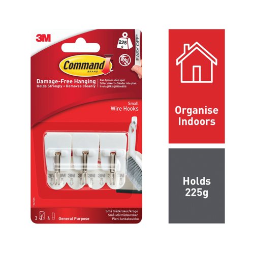 Command Small Wire Hooks (Pack of 3) 7100117747