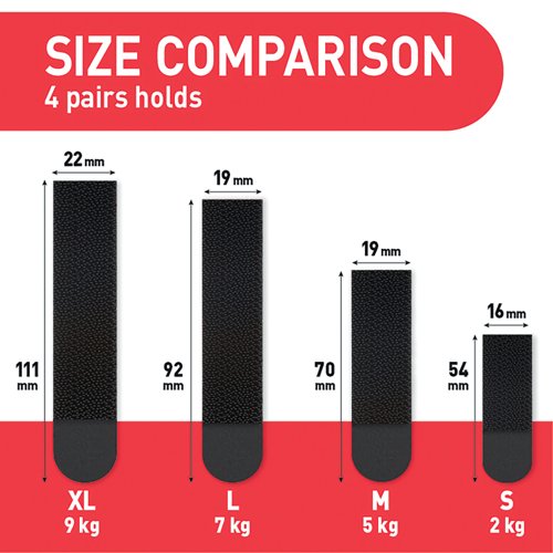 Command Picture Hanging Strips 4 Pairs Extra Large Black (Pack of 8) 7100337107