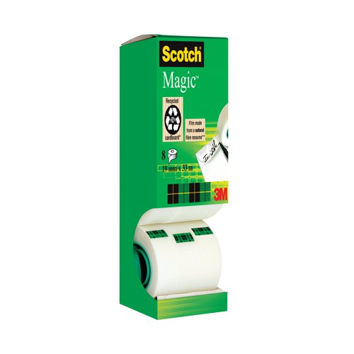 Scotch Magic Tape 810 Tower Pack 19mm x 33m (8 Pack) 8-1933R8