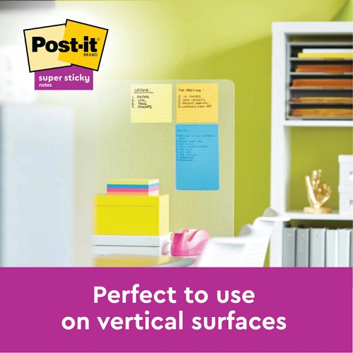 Post-it Notes XXL 101x152mm Lined Neon Assorted (Pack of 6) 660N | 3M