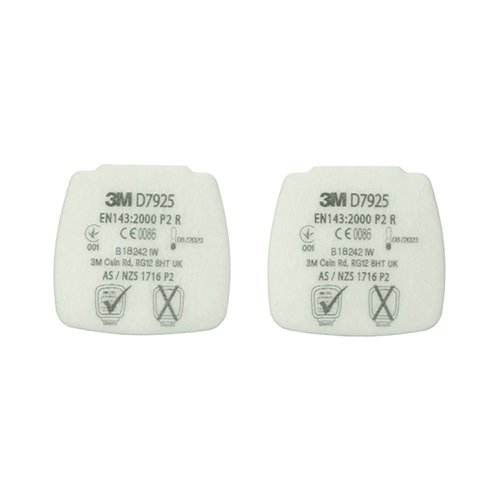 3M D7925 Secure Click P2 R Particulate Filter (Pack of 40)