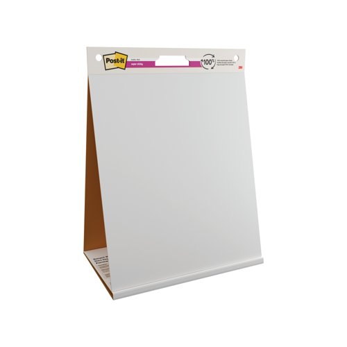 Post-It Super Sticky Self Stick Tabletop Chart 20 Sheets 584x508mm 7100381046