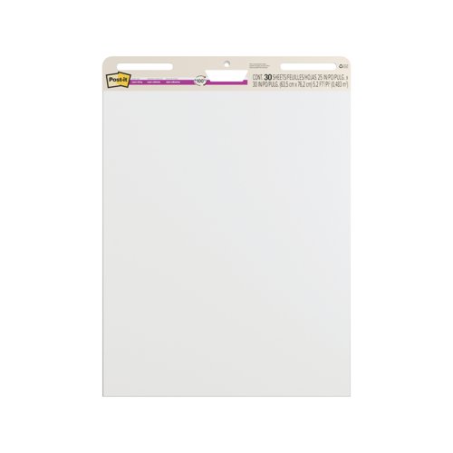 Post-It Super Sticky Self Stick Meeting Chart 30 Sheets Per Pad 635x762mm (Pack of 2) 7100380608