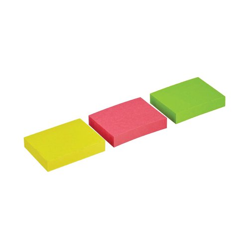 Post-it Neon Colour Notes 38x51mm 100 Sheet Pads Assorted (36 Pack) 6812 | 3M