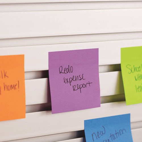 Post-it Neon Colour Notes 38x51mm 100 Sheet Pads Assorted (36 Pack) 6812 | 3M