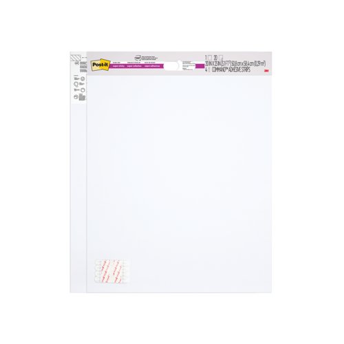 Post-it Super Sticky Table Top Meeting Chart Wht Pack of 2 7100404566