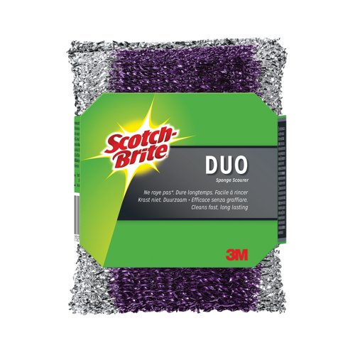 Scotch-Brite Duo Sponge Scourer (Pack of 2) 7100084622
