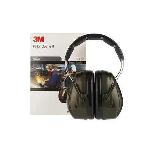 3M Peltor Optime II Headband Earmuffs Dark Green H520AGQ