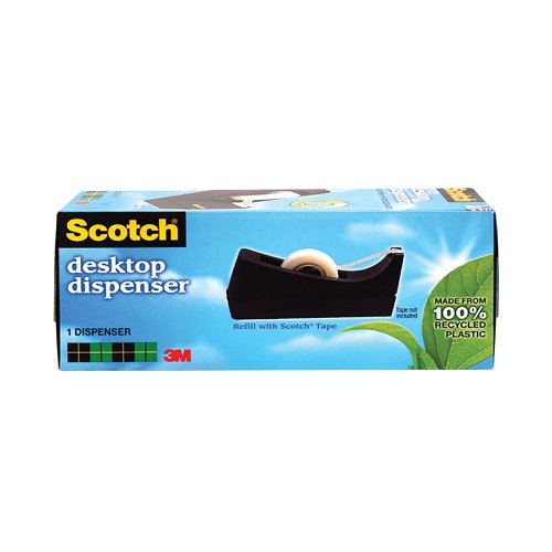 Scotch Desktop Tape Dispenser Black C38